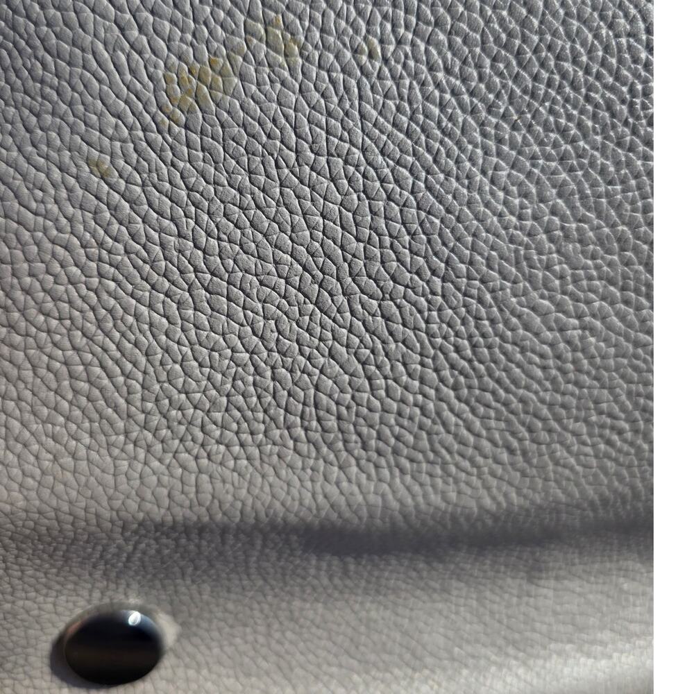 Michael Kors Cassie Gray Pebbled Leather & Silver Studded Flowers Satchel READ - Picture 14 of 16